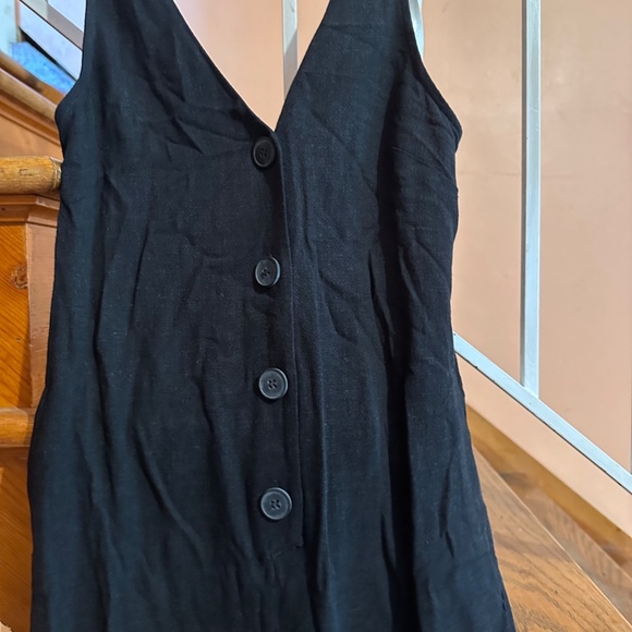 Topshop button through casual jumspuit in black - Picture 5 of 11